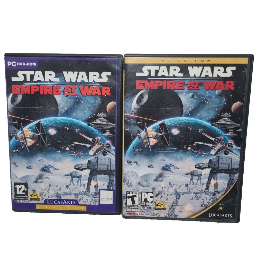Star Wars: Empire at War PC DVD-ROM CD-ROM 2006 2 Disc set with Box